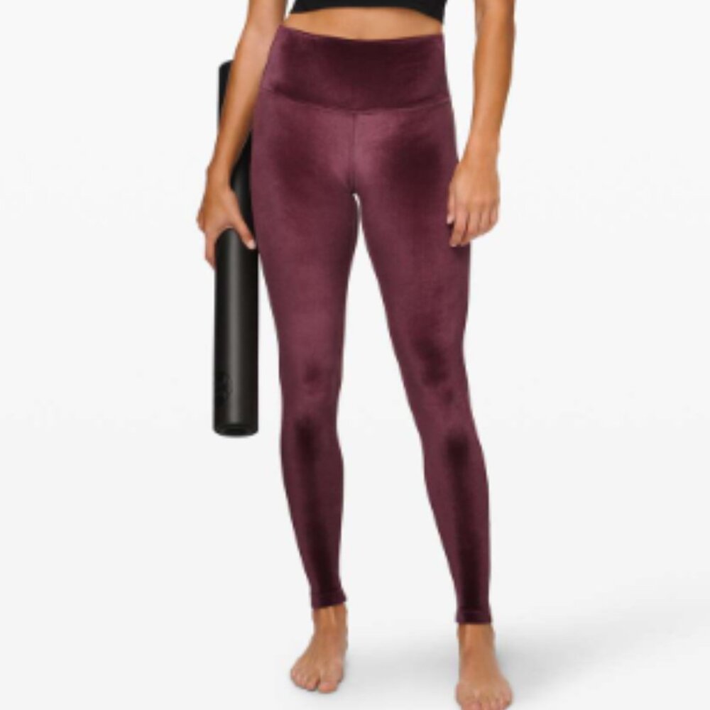 Lululemon Wunder Lounge High-Rise Tight 28" Garnet, Size 2